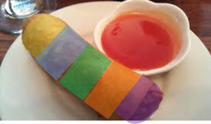 Celebrating with Colored Egg Rolls this Easter